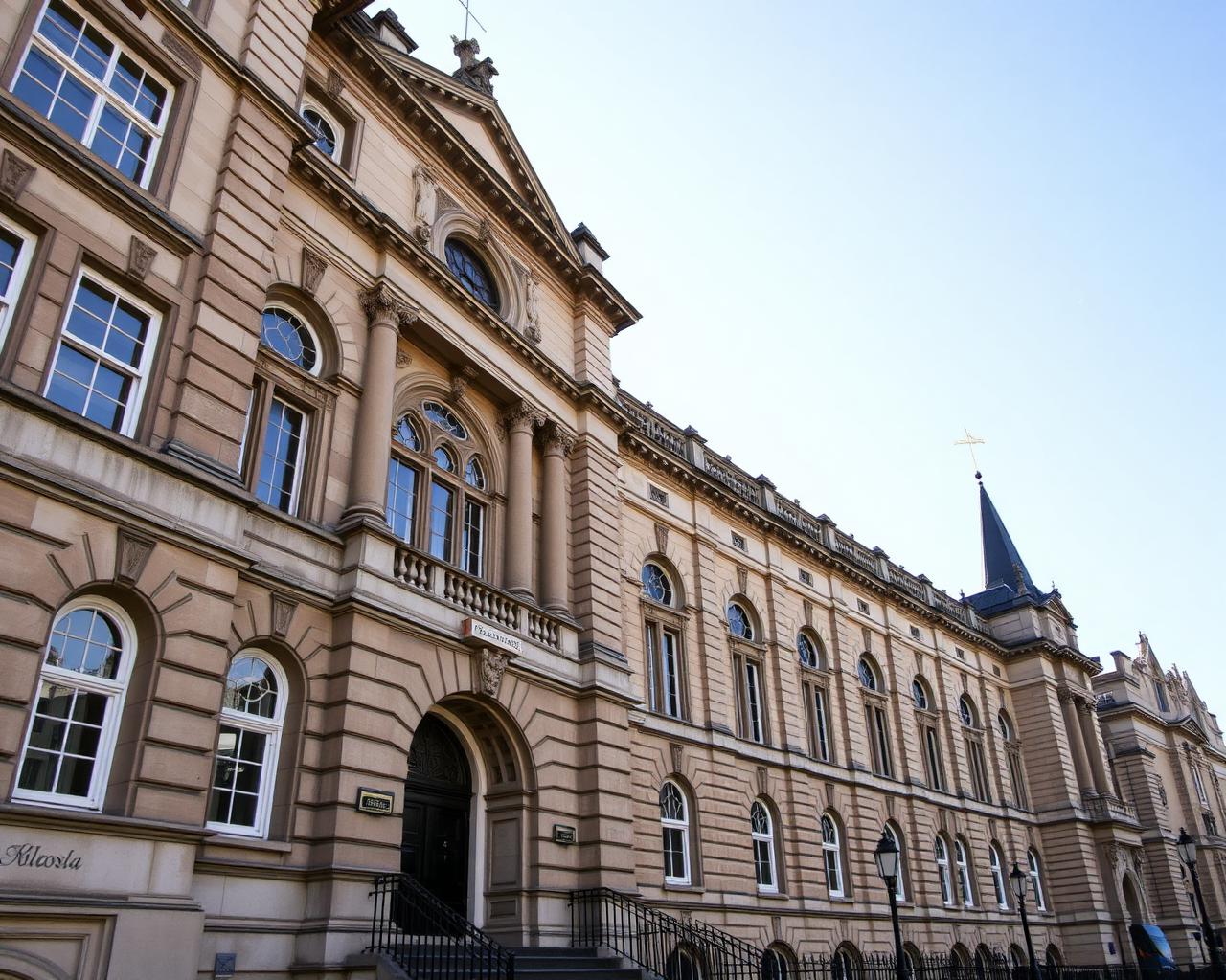 Historic UK civic building housing local authority offices